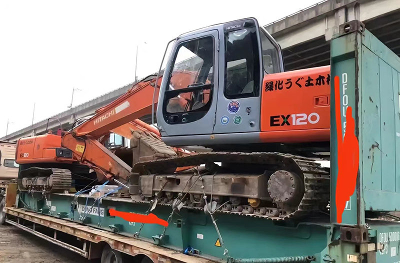 Two Hitachi EX120 excavators shipped to Malaysia Two Hitachi EX120 excavators shipped to Malaysia