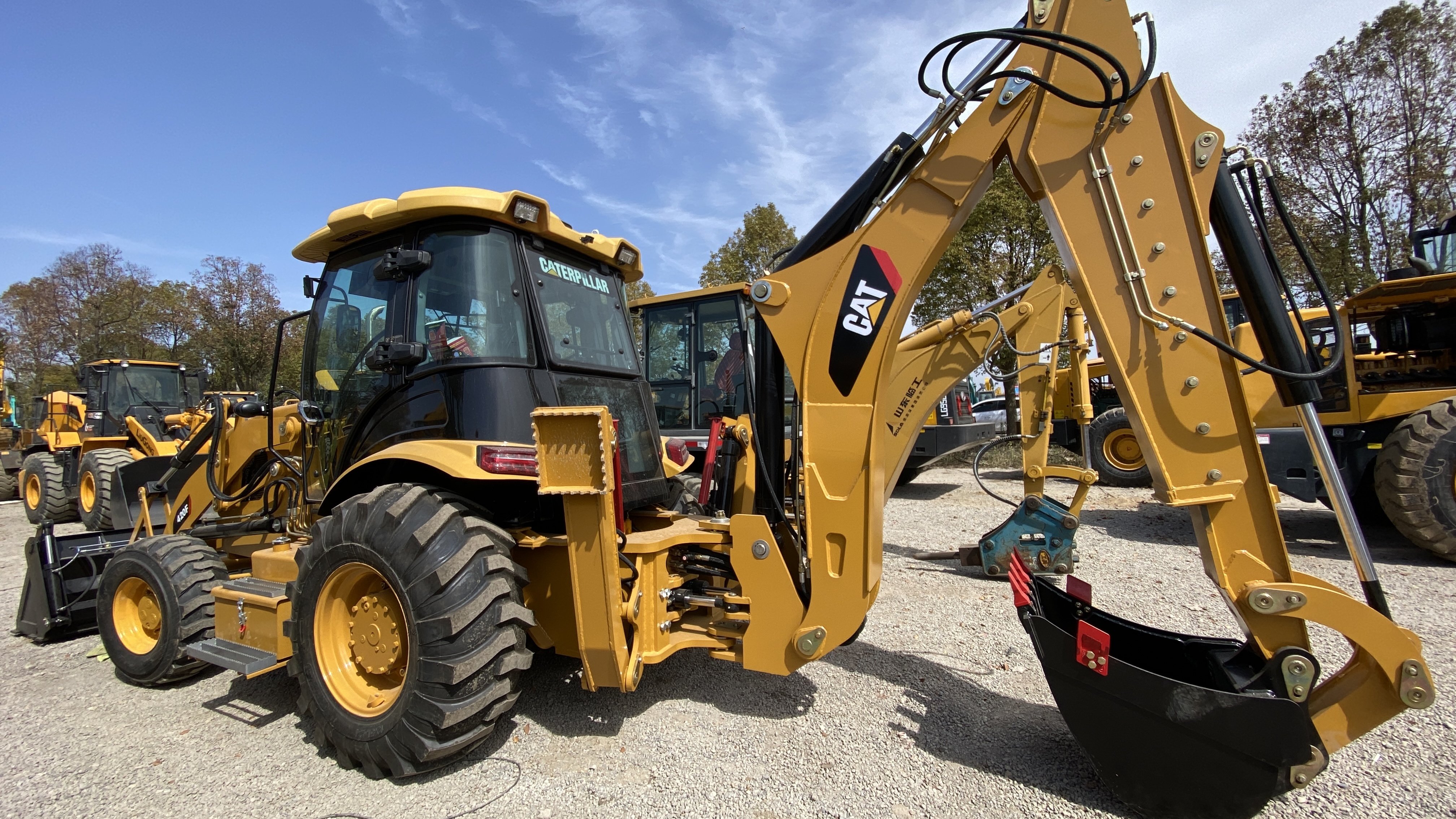 CAT420F Japan original used loaders 